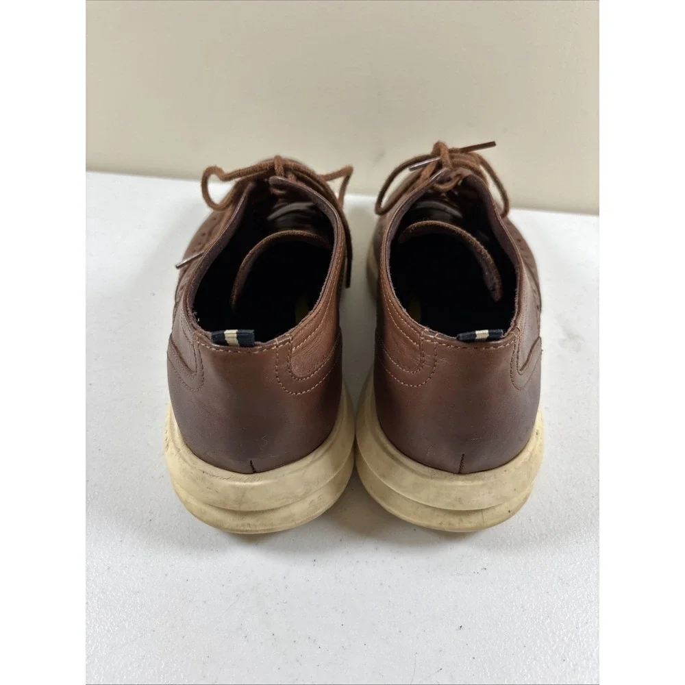 Cole Haan Leather Wingtip‎ Oxford Dress Shoes Brown White Sole Mens 9M